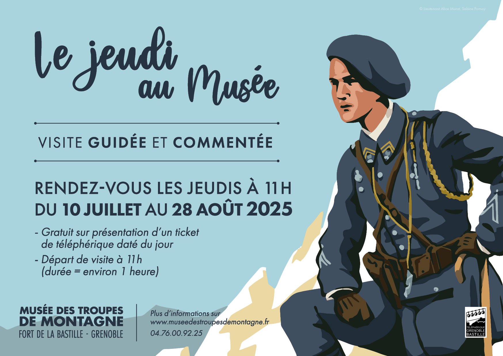 Le jeudi au musée - Action de médiation de l'été au musée des Troupes de montagne