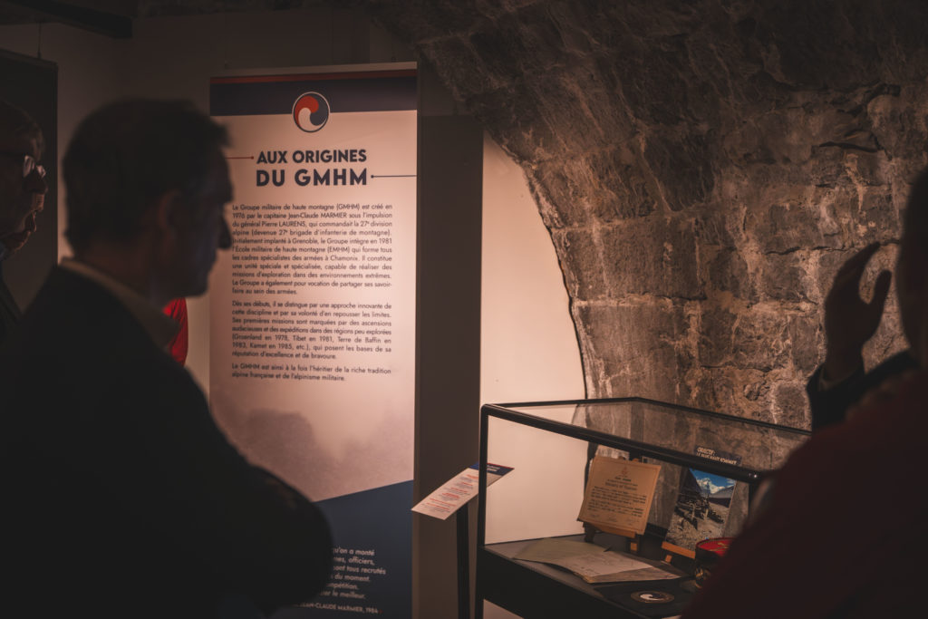 Inauguration de l'exposition sur le Groupe militaire de haute montagne