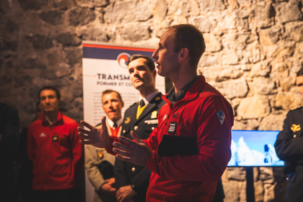 Inauguration de l'exposition sur le Groupe militaire de haute montagne